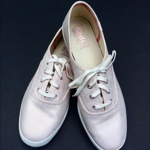 NEW Keds (8.5) Pink Shimmer Metallic Tennis Shoe